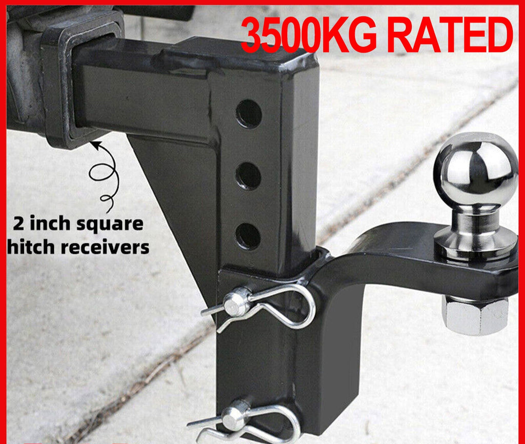 3500KG Adjustable Tow Bar Tongue 50mm Towbar Trailer Towbar Hitch Ball Mount