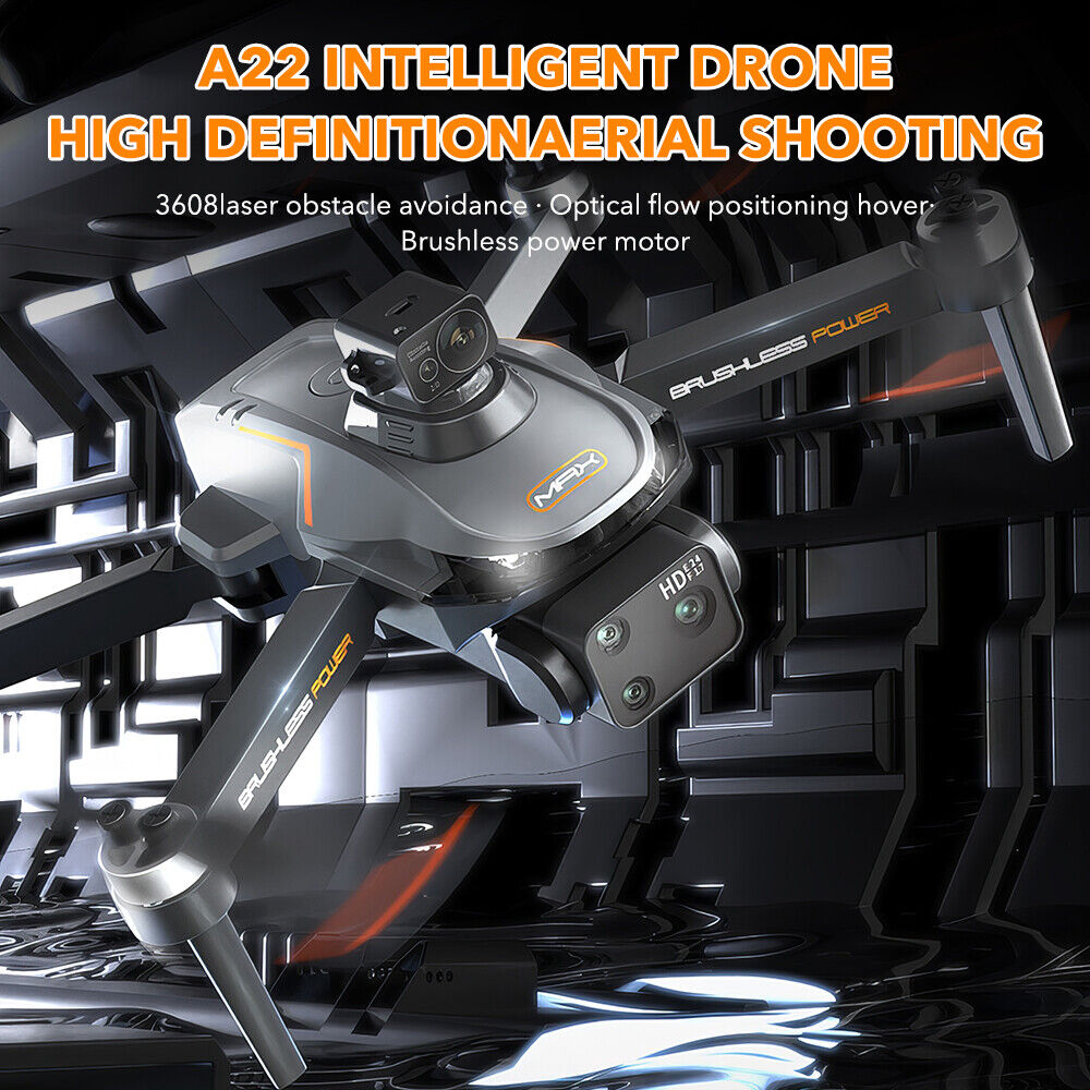 8K Wifi Brushless Drone with HD Triple Camera Foldable GPS 5G RC Quadcopter Toys