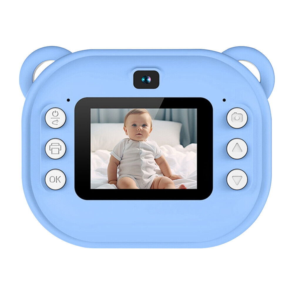 Kids Mini Instant Print  24MP HD 1080P Camera  Video Photo Printing Camera Durable