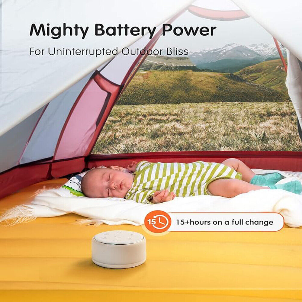 34 Soothing Sounds Maker Noise Machine Baby Sleeping Adults Kids Night Light 