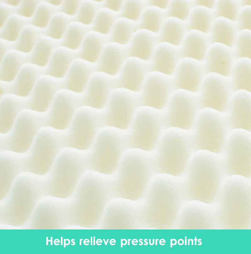 All Size Egg Crate Mattress Topper High Density Foam Underlay Protector - 5CM