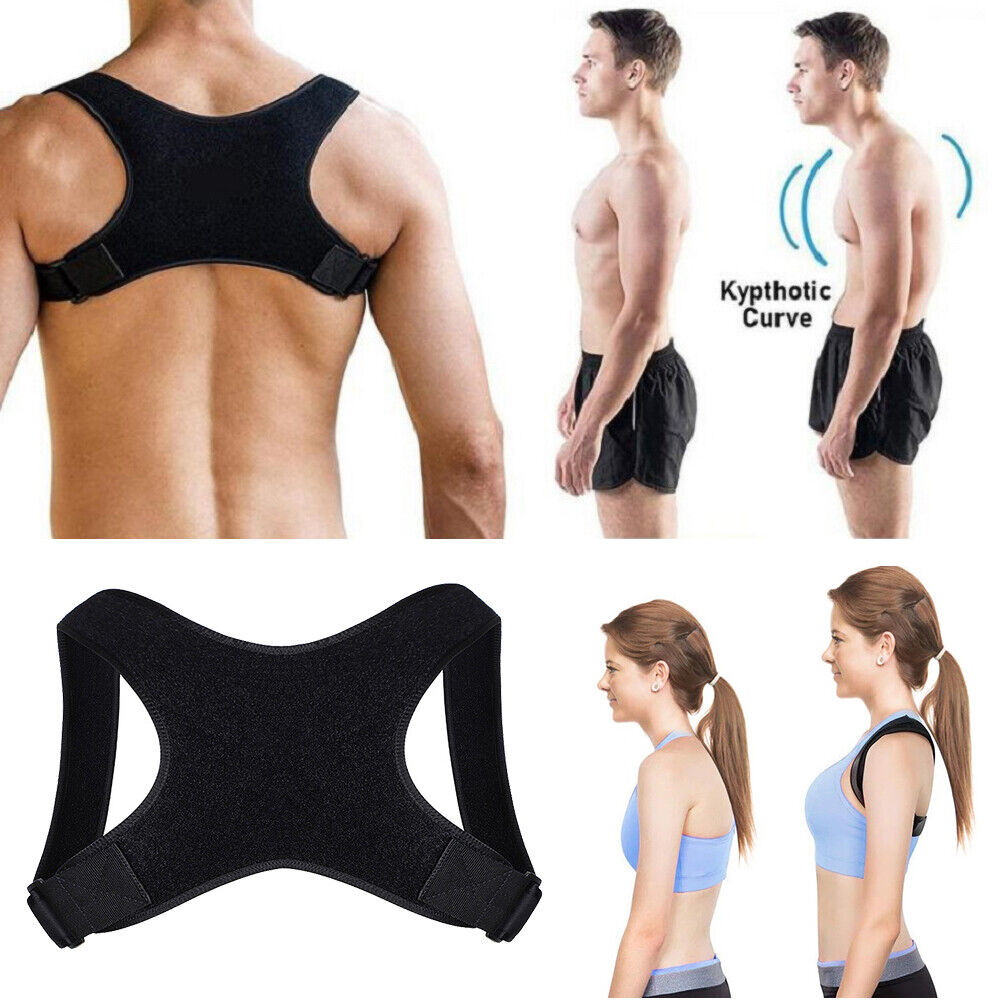 Adjustable Posture Corrector Back Shoulder Belt Support Body Brace Back Unisex