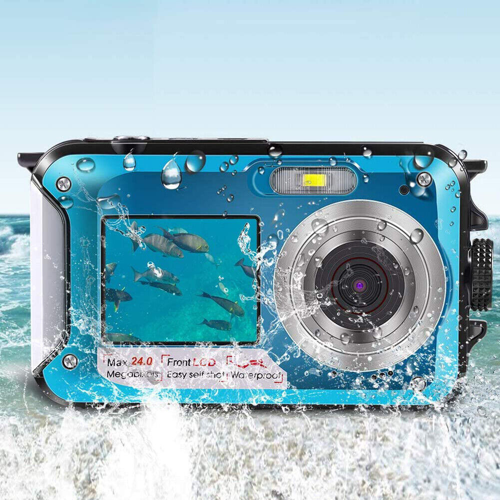 Full HD 24MP 16X Zoom Waterproof Digital Camera  2.7K  Camera for Gift
