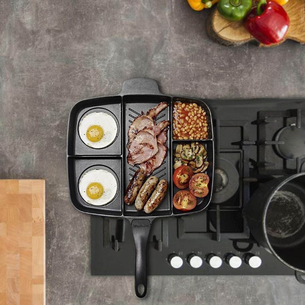 5 In 1 Breakfast Tools Household Non Stick Pots Steak Skille Frypan Frying Pan