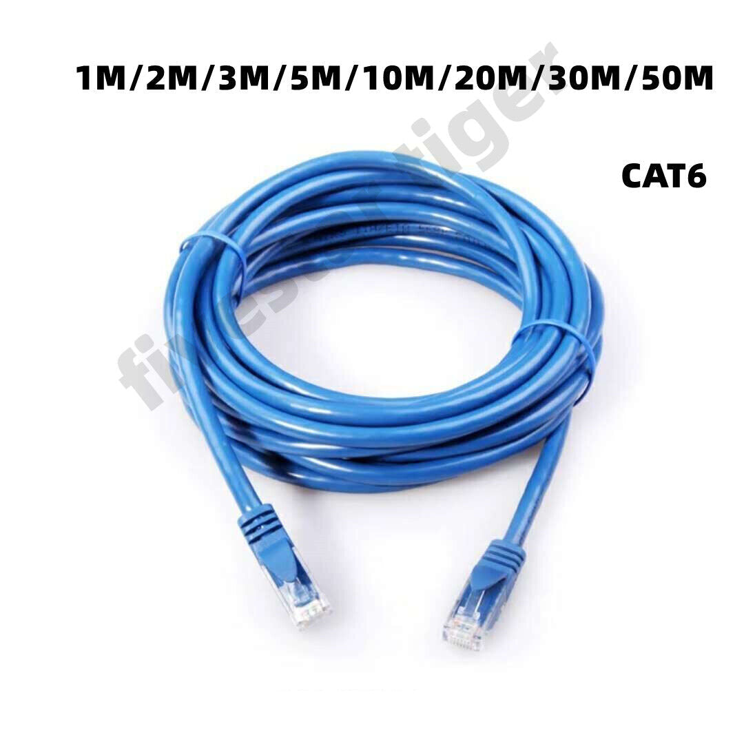 1M 2M 3M 5M 10M 20M 30M 50M Ethernet Network Lan Cable CAT6 1000Mbps
