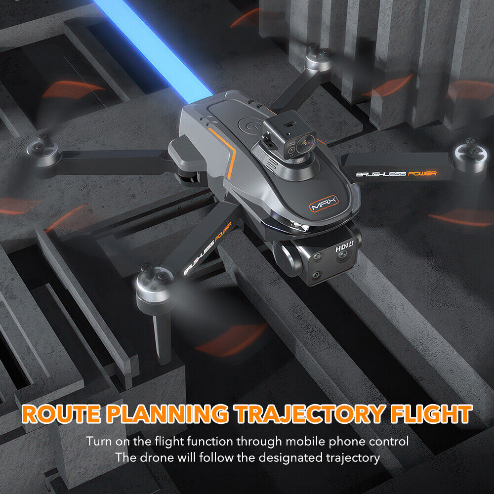 8K Wifi Brushless Drone with HD Triple Camera Foldable GPS 5G RC Quadcopter Toys