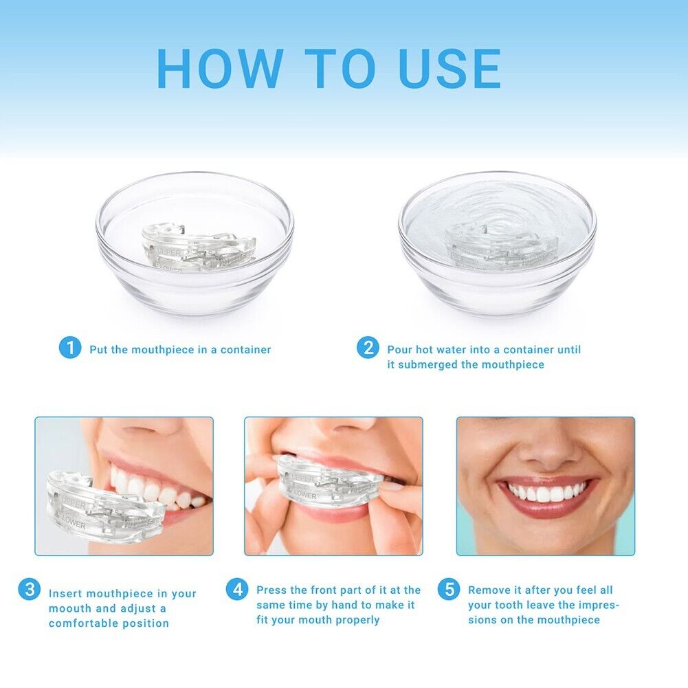 Anti Snore Mouthpiece Mouth Guard Stop Snoring Grinding Sleep Aid Mouthguard