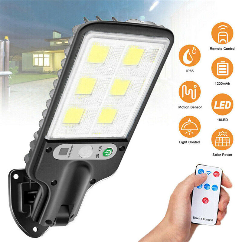 9000W Solar Security Lights Outdoor LED PIR Motion Sensor Flood Garden Light AU