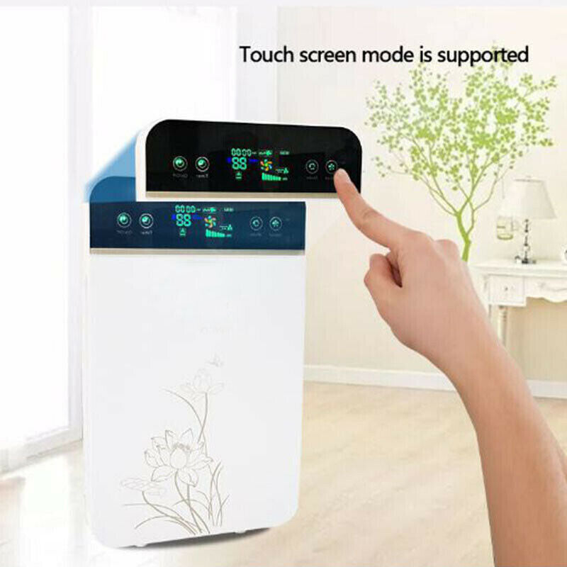 Air Purifier HEPA Filter Home PM2.5 Odor Dust Cleaner With HD Display English Version W/ Remote