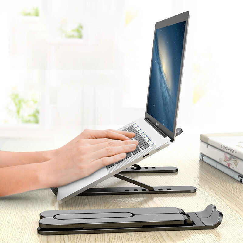 Folding Laptop Stand Portable Tablet Holder Bracket Desktop Adjustable Riser