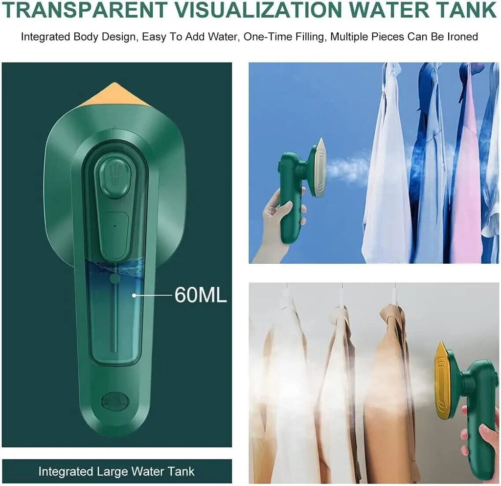 Steam Iron Garment Steamer Handheld Portable Mini Home Travel Clothes Ironing