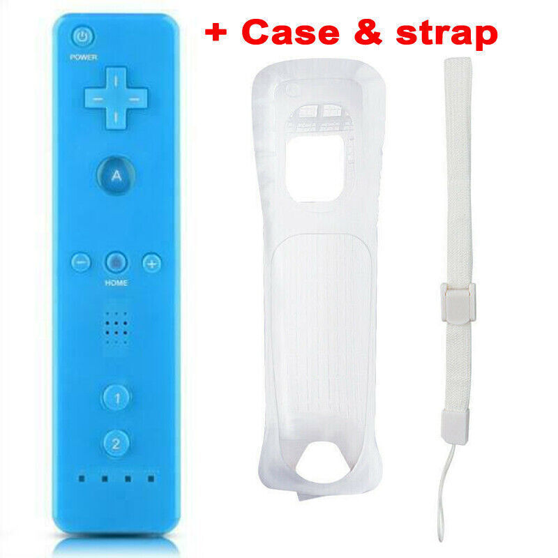 Built in Motion plus Remote Controller & Nunchuck for Nintendo Wii/Wii U W/ Case