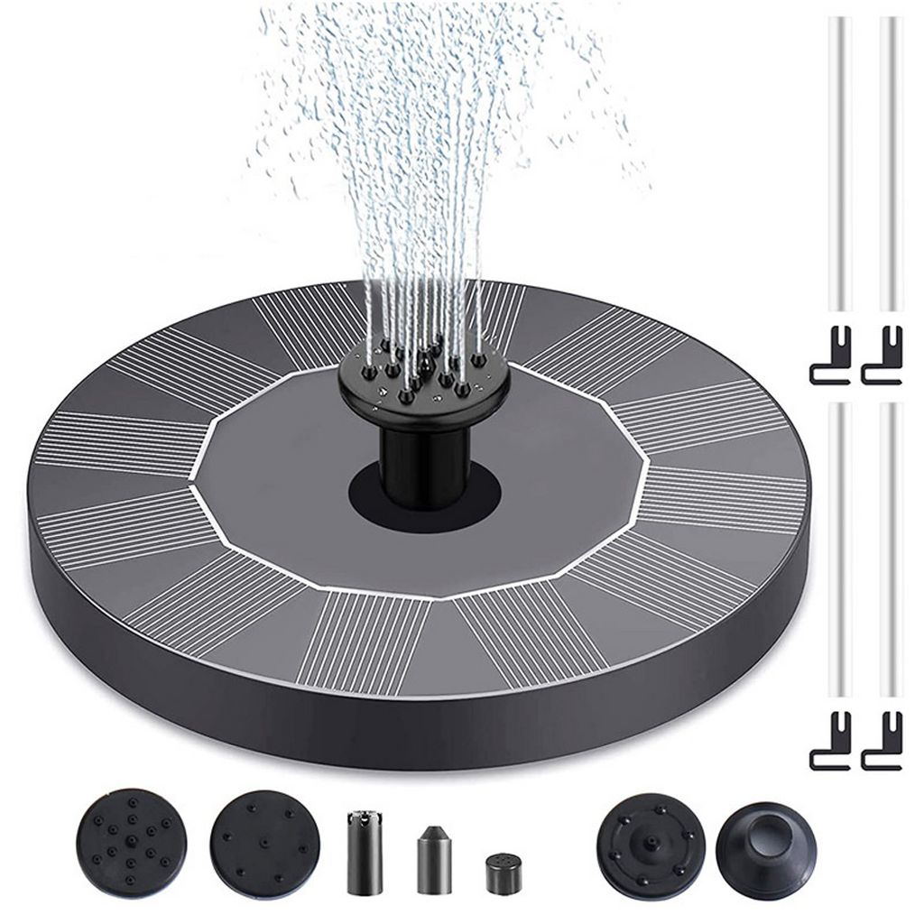 2024 High Temperature Resistant Outdoor Solar Powered Floating Bird Bath Water Fountain Pump Garden Pond AU  