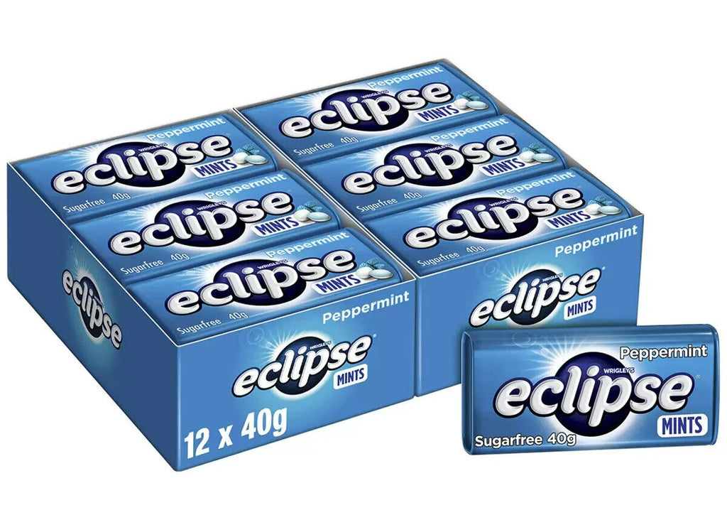 Wrigley's Eclipse Sugar-free Peppermint Mints Fresh Breath Mint 12 x 40g