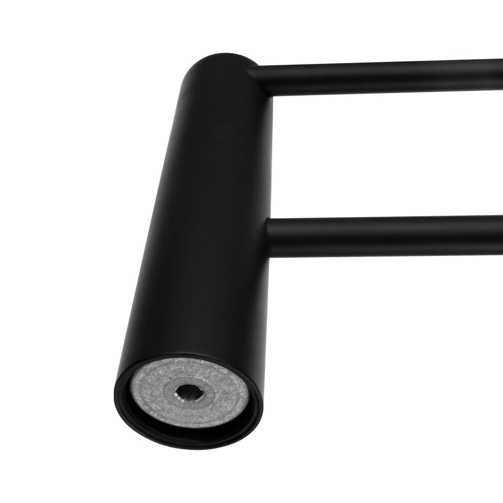 ACA Bath Towel Rail Rack Hook Toilet Brush Paper Holder Accessory Black