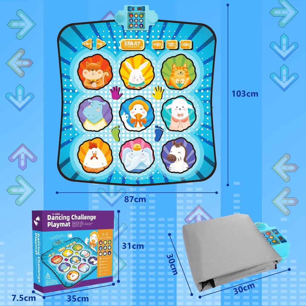 Kids Dance Mat Electronic Dance Pad Musical Dance Play Mat Play Mat Toy Gift 