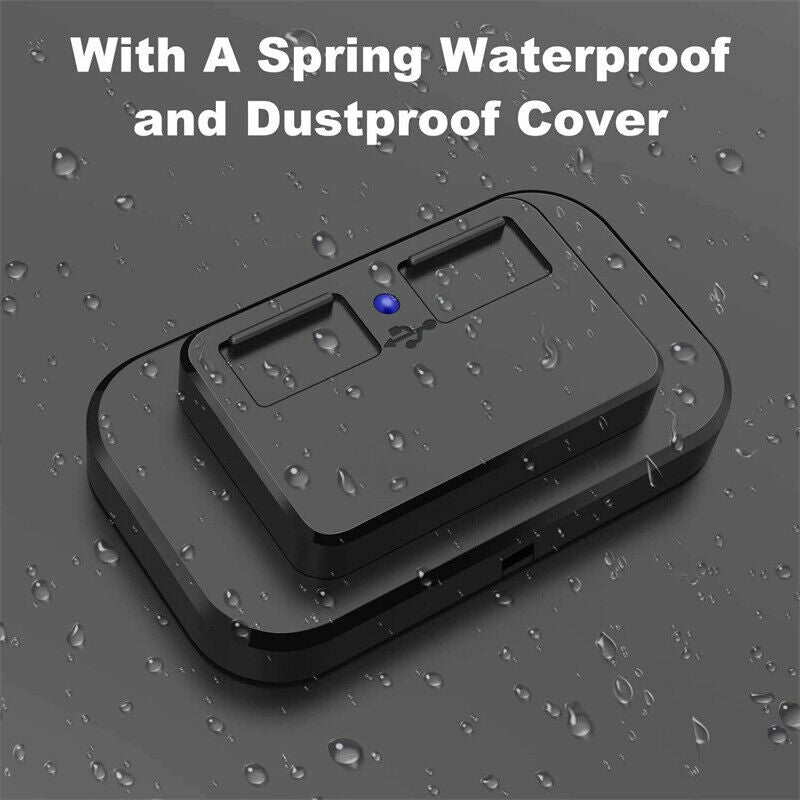2Pcs Waterproof Dual USB Port Car Fast Charger Socket Power Outlet Panel Mount 