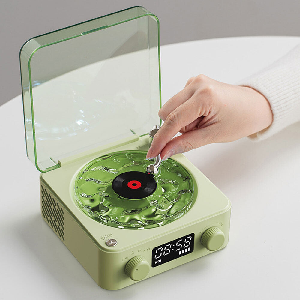 The Wavbk Vinyl Player, 2024 New Bluetooth Vinyl Record Player Waves, Four-Modes