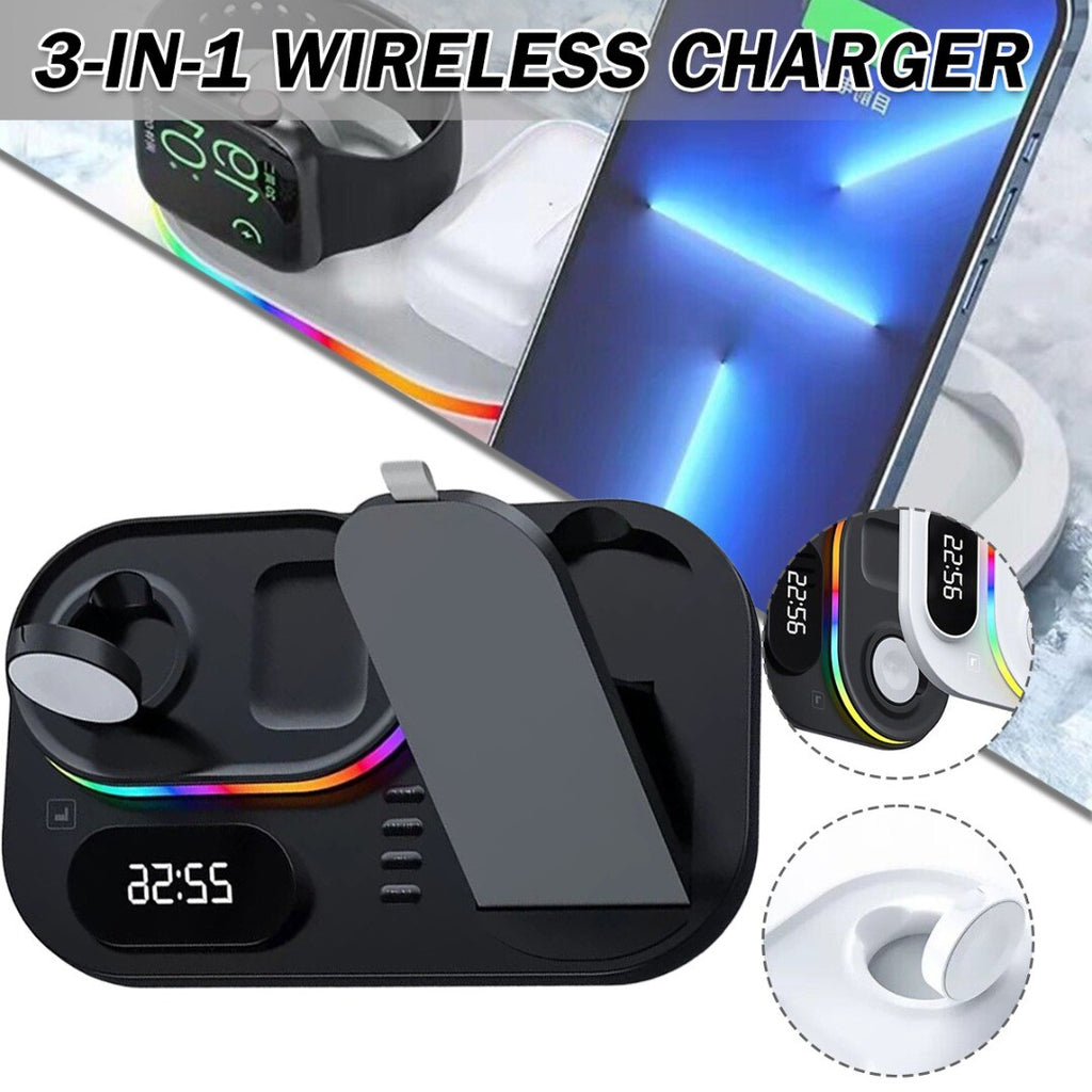 30W Wireless Fast Chargers Dock Charging Station 4 in 1 For Phone