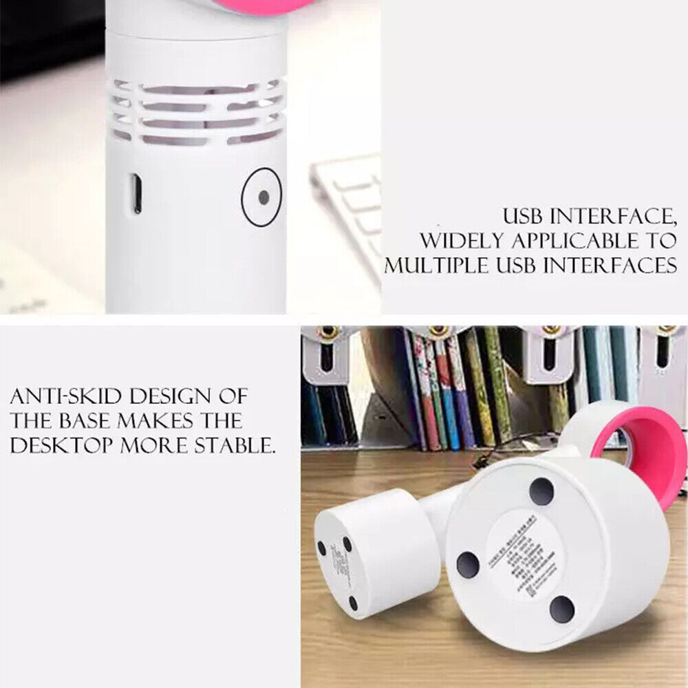 NEW Neck Fan Bladeless Hanging Air Cooler With Intelligent digital display  USB Rechargeable Portable Personal