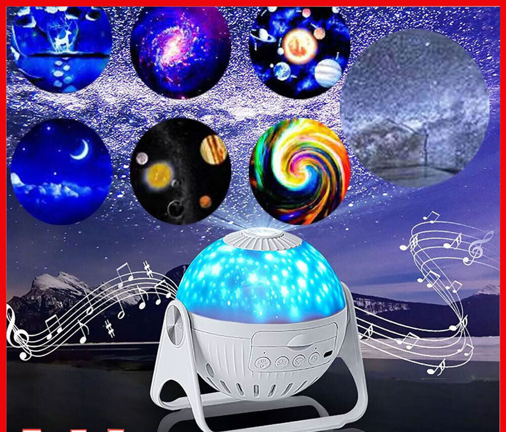 7 in 1 Galaxy Projector Night Light Planetarium LED Star Starry Sky Lamp