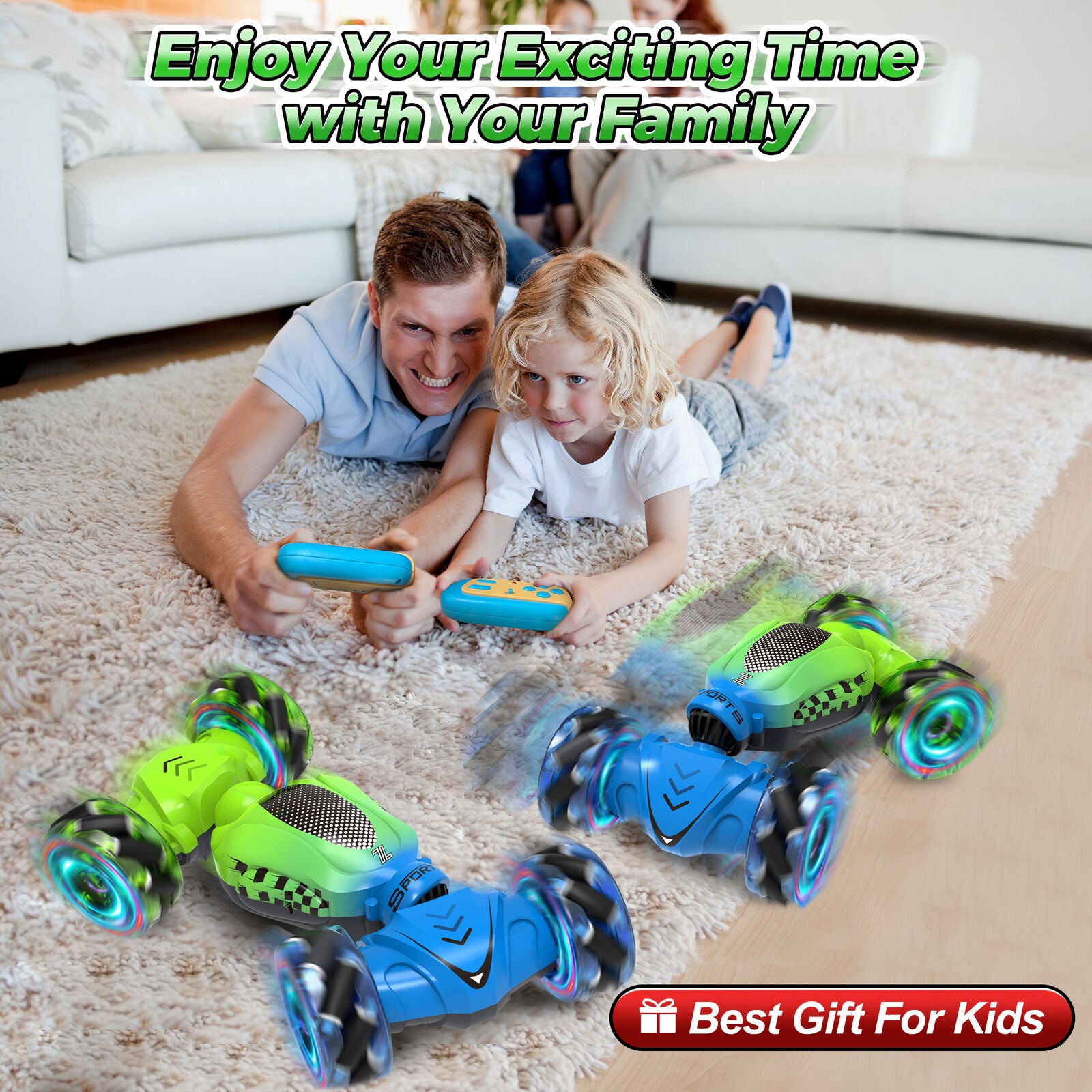 RC Stunt Car 4WD Hand Gesture 360° Sensing Off-Road Remote Control Twist Car Toy