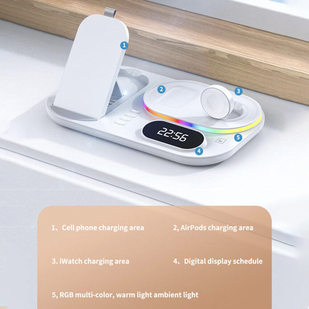 30W Wireless Fast Chargers Dock Charging Station 4 in 1 For Phone