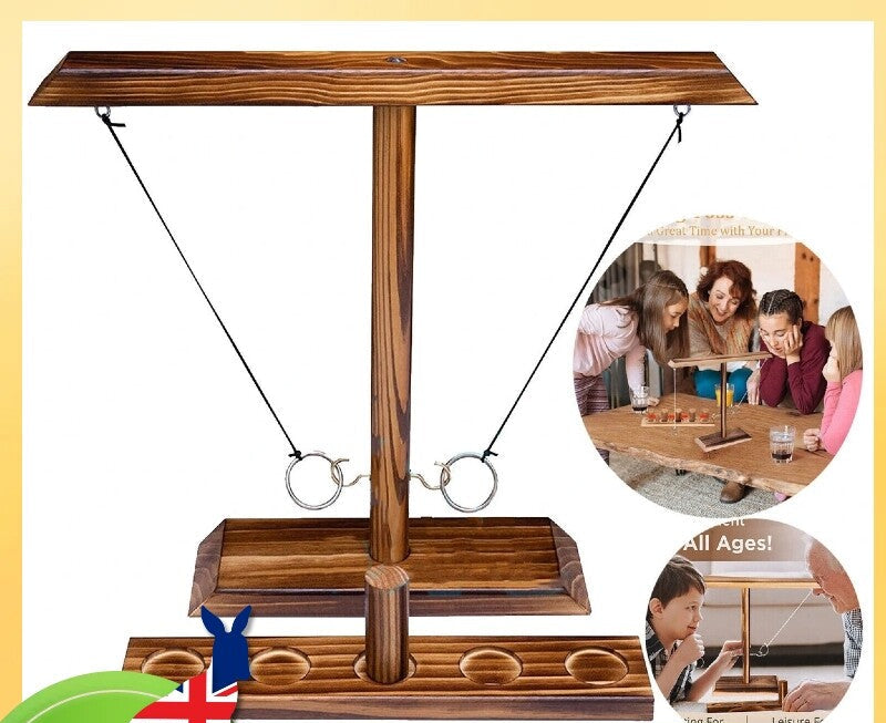 Hook and Ring Toss Battle Bars Game Balance Team Toys Family Party Christmas AU