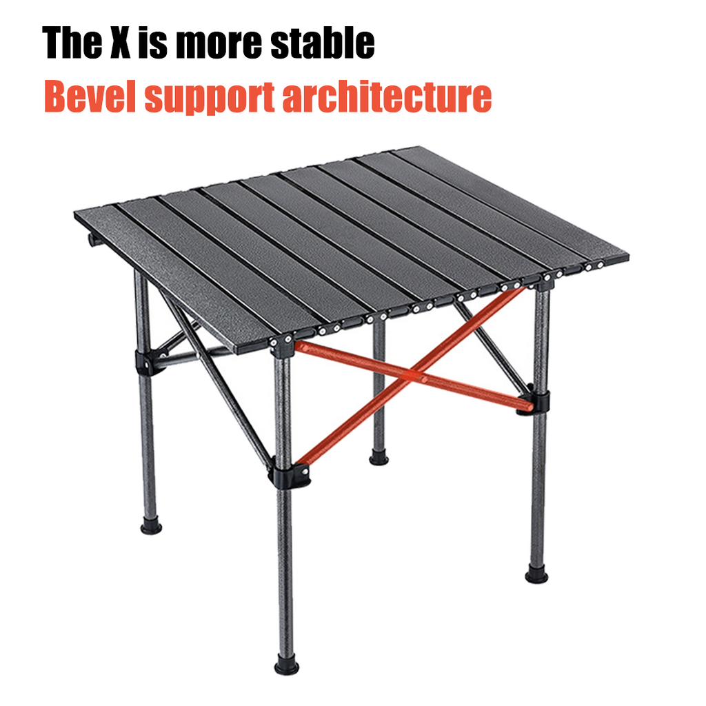 Folding Camping Table Roll up Aluminum Portable Outdoor Picnic BBQ Desk
