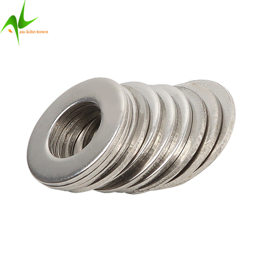 600Pcs 304 Stainless Steel Flat Washer Washers Assortment Set Value Kit 