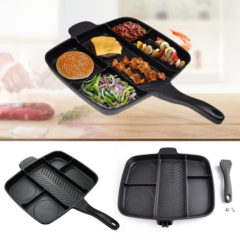 5 In 1 Breakfast Tools Household Non Stick Pots Steak Skille Frypan Frying Pan