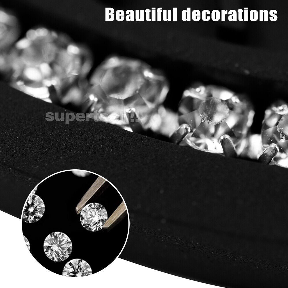 2x Black Bling Universal Car Cup Holder Anti-Slip Insert Coaster Car Accessories