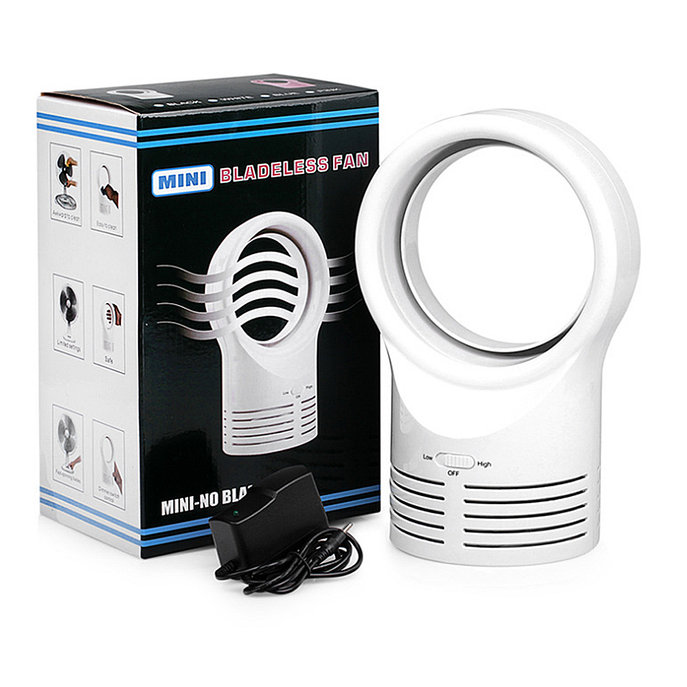 Cooling Fan Desk Bladeless  Desktop Table Air Flow Cooler Computer 2 Speed AU