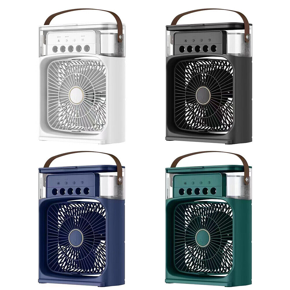 Portable Air Conditioner Humidifier - USB Electric Fan Cooler LED Night Light