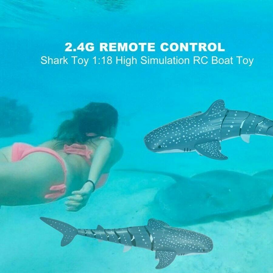 Whale Child Adult Prank Shark Electric Rc Remote Control Water Pool Lake Kid Toy