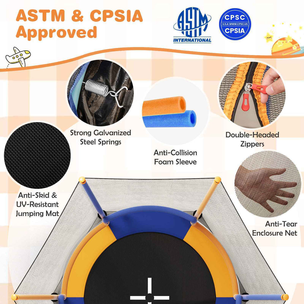 Kids Mini Trampoline Indoor Outdoor Recreational Trampoline Gift for Boys Girls