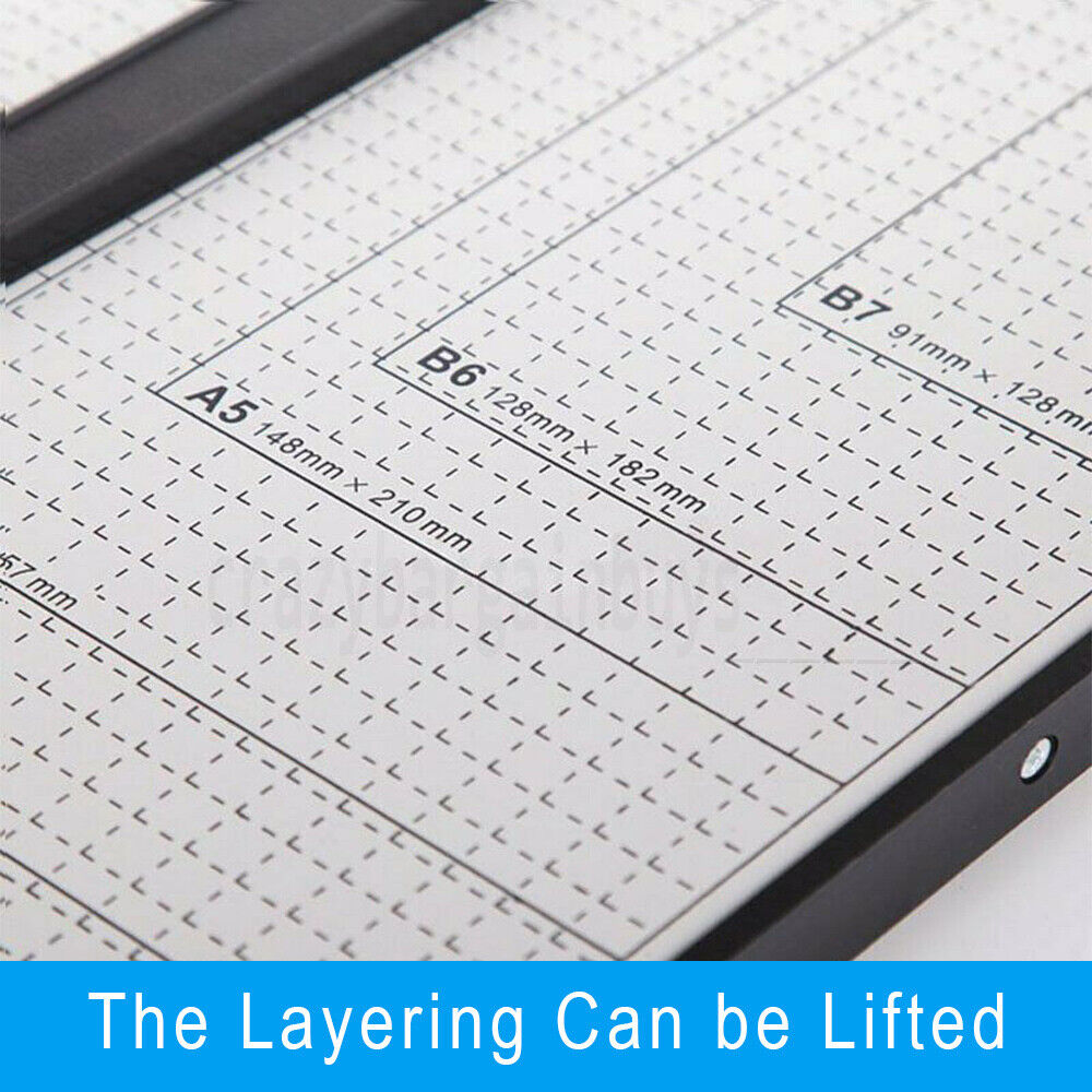 Premium Metal Paper Cutter A3 A4 B7 Photo Guillotine Page Trimmer 15Sheets Knife