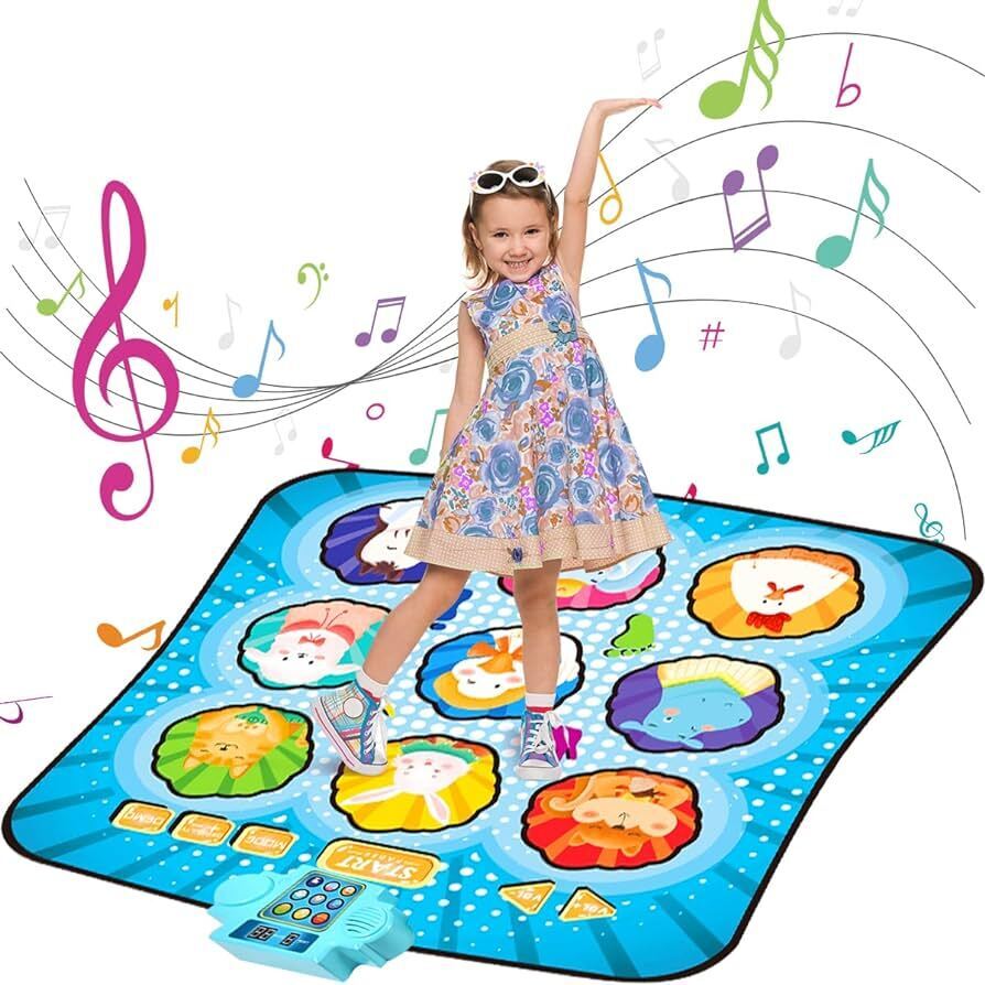Kids Dance Mat Electronic Dance Pad Musical Dance Play Mat Play Mat Toy Gift 