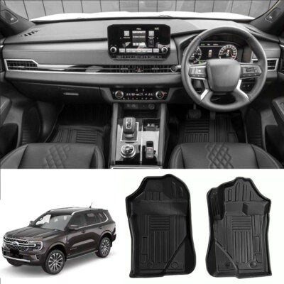 3D TPE Floor Mats Boot Liner Cargo Carpet For Ford Everest 2022-2025 7 Seater