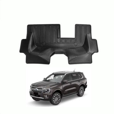 3D TPE Floor Mats Boot Liner Cargo Carpet For Ford Everest 2022-2025 7 Seater