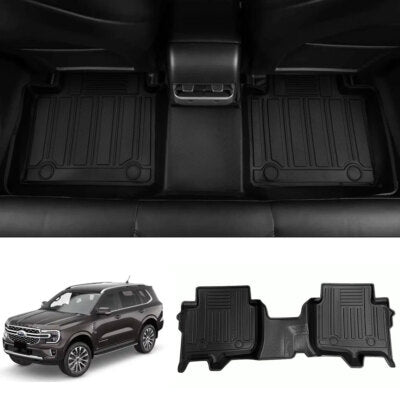 3D TPE Floor Mats Boot Liner Cargo Carpet For Ford Everest 2022-2025 7 Seater
