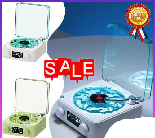 The Wavbk Vinyl Player, 2024 New Bluetooth Vinyl Record Player Waves, Four-Modes