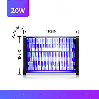 40W Electric UV Mosquito Fly Insect Pest Killer Bug Zapper Trap Lamp In/Outdoor
