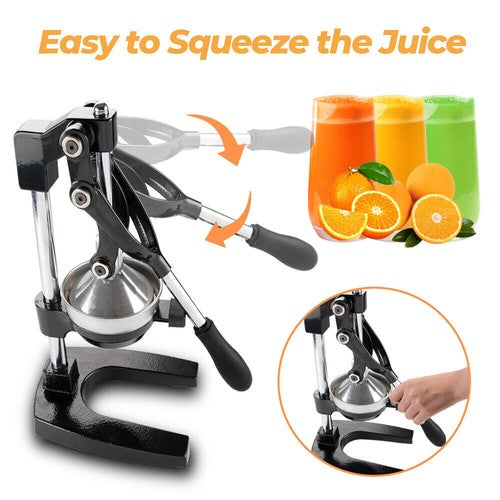 Commercial Manual Juicer Hand Press Juice Extractor Squeezer Orange Citrus