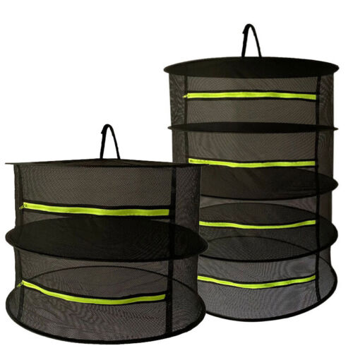2-8 TIER DRYING NET LARGE SHELF HYDROPONIC HANGING GROW HERB PLANT DRY RACK