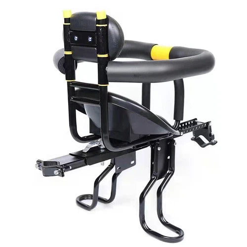 Front Mounted Child Bike Seat with Handrail Kids Seat Bicycle Detachable Armrest
