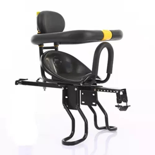 Front Mounted Child Bike Seat with Handrail Kids Seat Bicycle Detachable Armrest