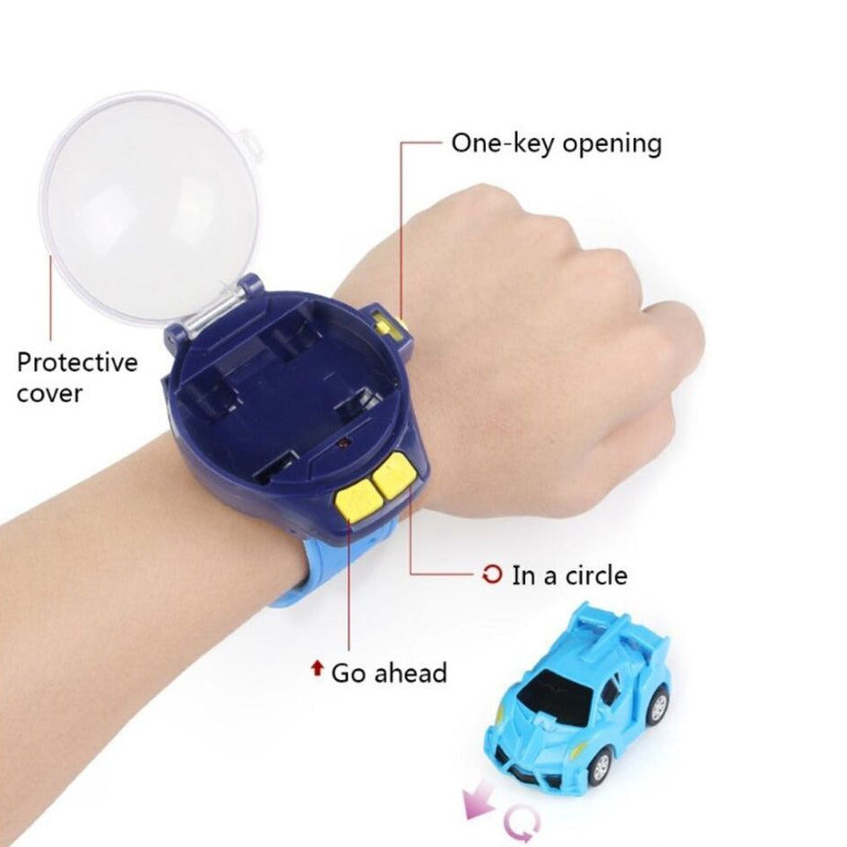 Kids Mini Electric Watch Wrist Strap Wearable Remote Control Racing Car Toy 360 Degrees Rotation Anti-interference 2.4 GHz USB Charge, For Children Indoor & Outdoor Interactive Game Toy (Copy)