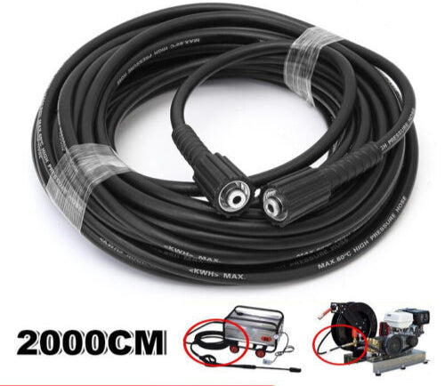 20M High Pressure Washer Hose 14mm Connect Water Cleaner Replacement Pipe M22