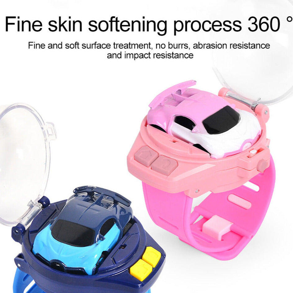 Kids Mini Electric Watch Wrist Strap Wearable Remote Control Racing Car Toy 360 Degrees Rotation Anti-interference 2.4 GHz USB Charge, For Children Indoor & Outdoor Interactive Game Toy (Copy)